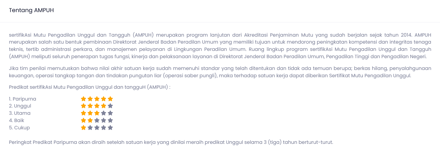Screenshot 2026 03 13 at 15 02 39 Sertifikasi Mutu Pengadilan Unggul dan Tangguh Direktorat Jenderal Badan Peradilan Umum