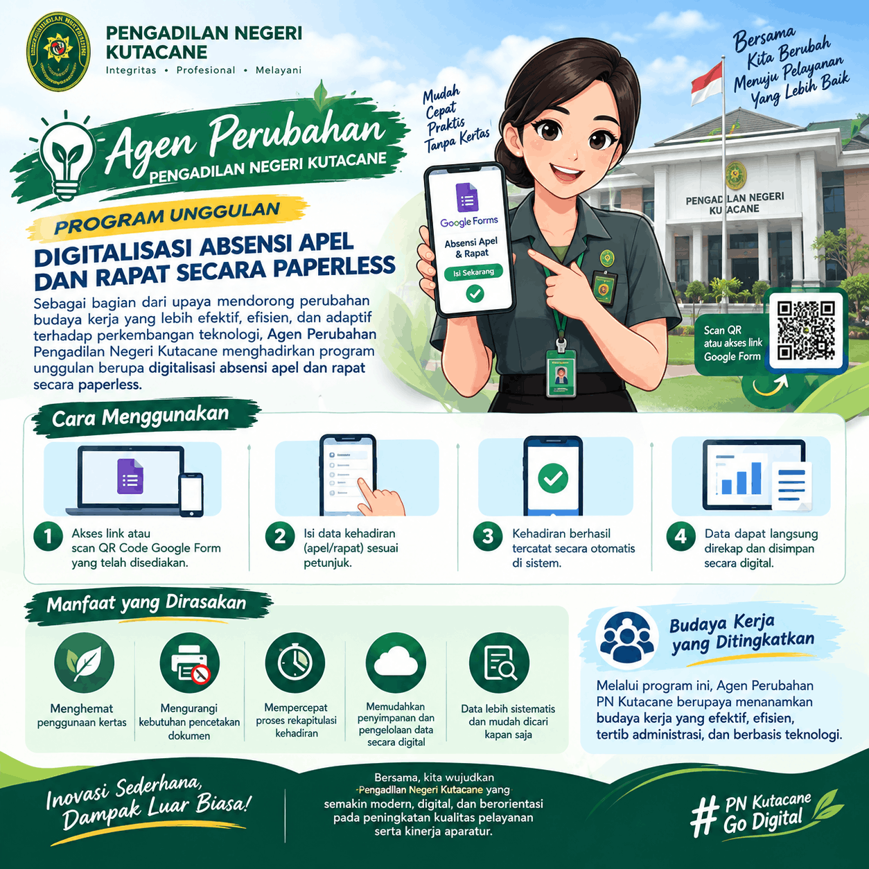 Digitalisasi Absensi Apel dan Rapat Berbasis Paperless