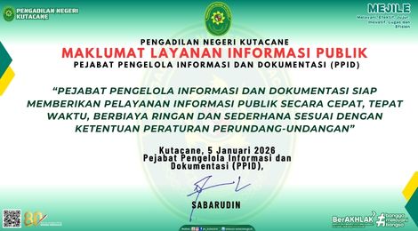 MAKLUMAT LAYANAN INFORMASI PUBLIK PPID